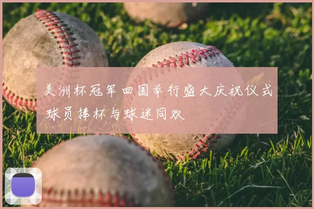 美洲杯冠军回国举行盛大庆祝仪式 球员捧杯与球迷同欢